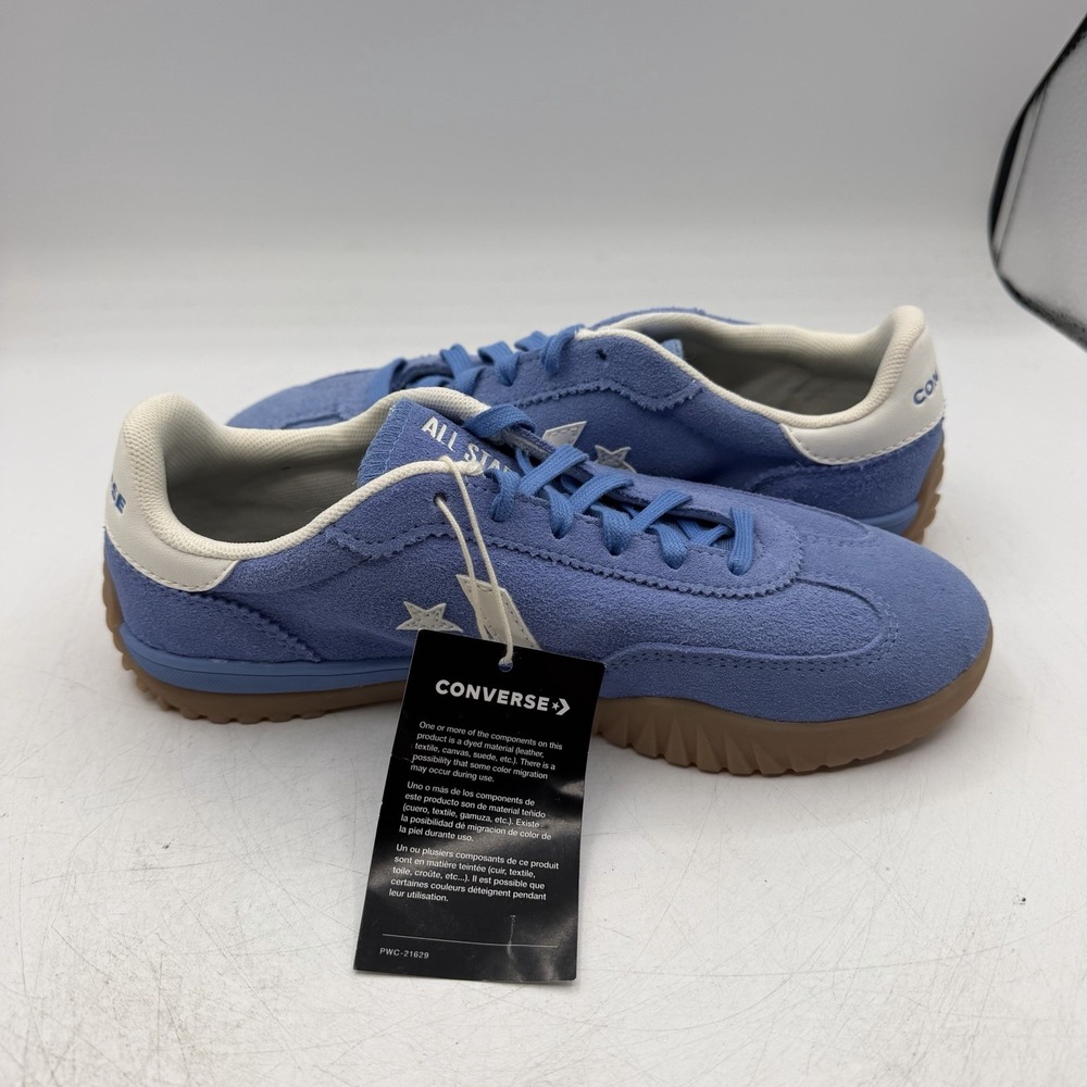 Converse Run Star Trainer OX Shoes Womens Sz 7 Open Sky Blue Low Snekers A11504C - Picture 6 of 10